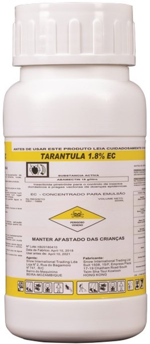 TARANTULA 18G/L (ABAMECTINA 1.8%)  200ML